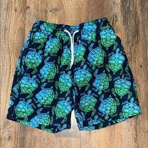 Crewcuts Turtle Print Swim Trunks Size 6